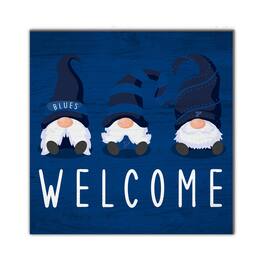 Fan Creations - St. Louis Blues 10'' x 10'' Welcome Gnomes Sign - Multicolor