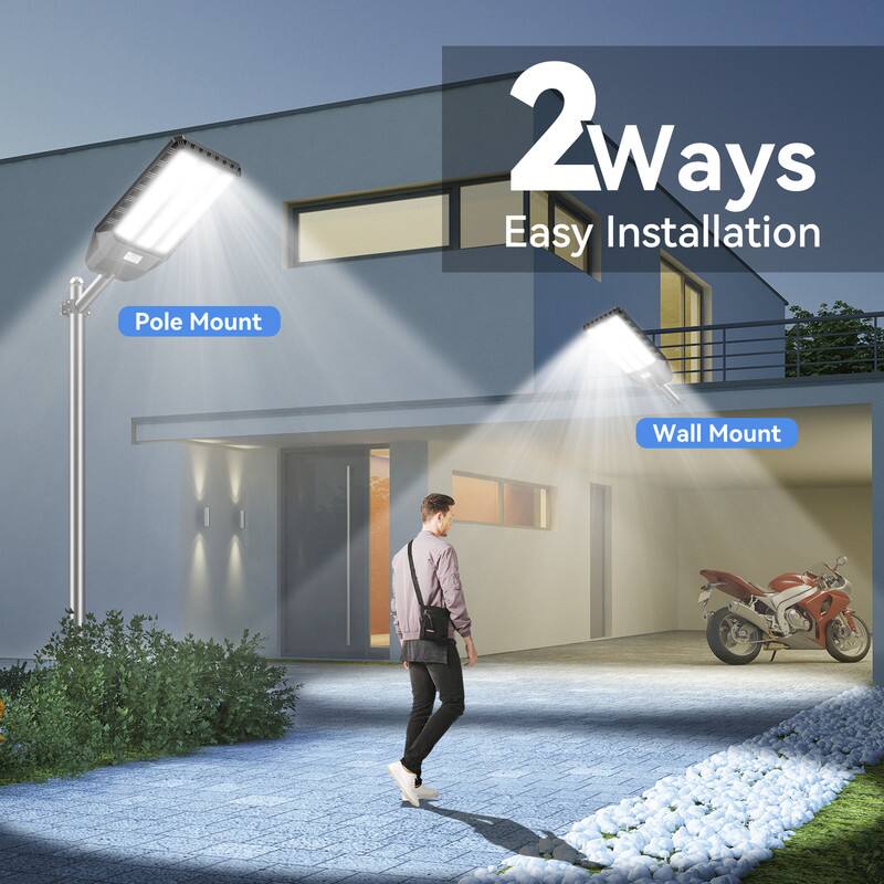 2 Ways 2 Easy Installation  
Pole Mount  
Wall Mount