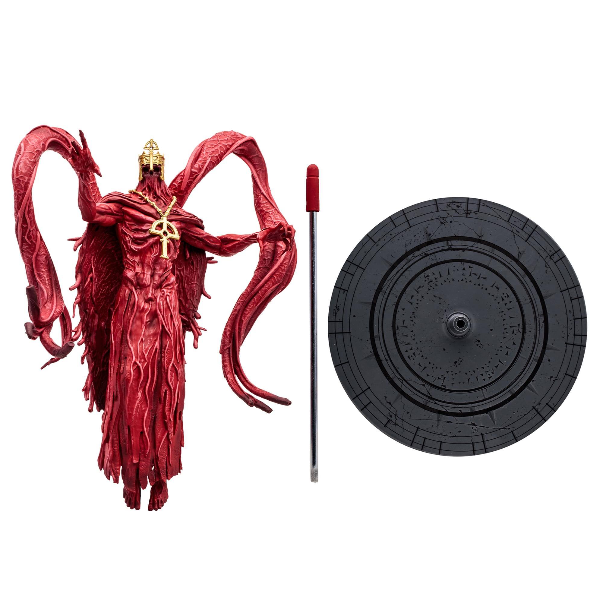 Front. McFarlane Toys - Diablo IV 12 Inch Figure | Blood Bishop - Red.