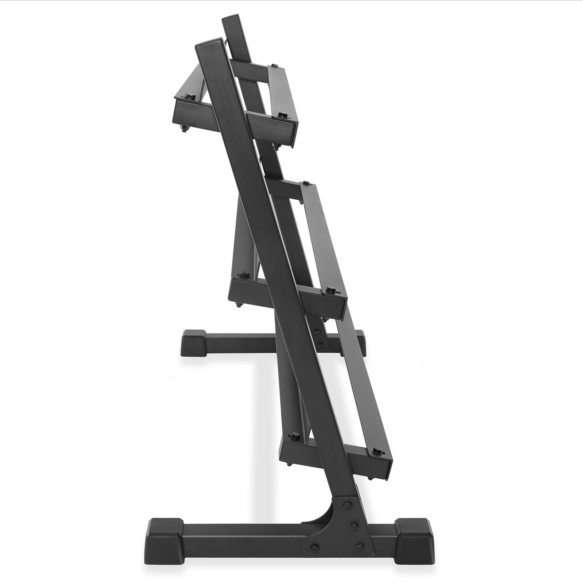 Alt View 2. Philosophy Gym - Commercial Dumbbell Rack - Heavy-Duty - Black.