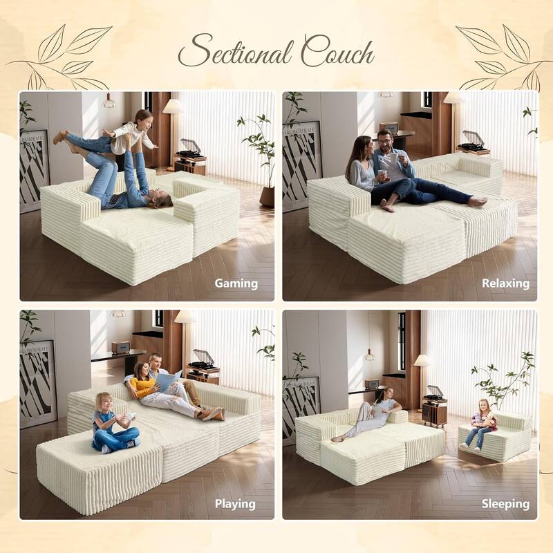 Sectional Couch

Gaming  
Relaxing  
Playing  
Sleeping