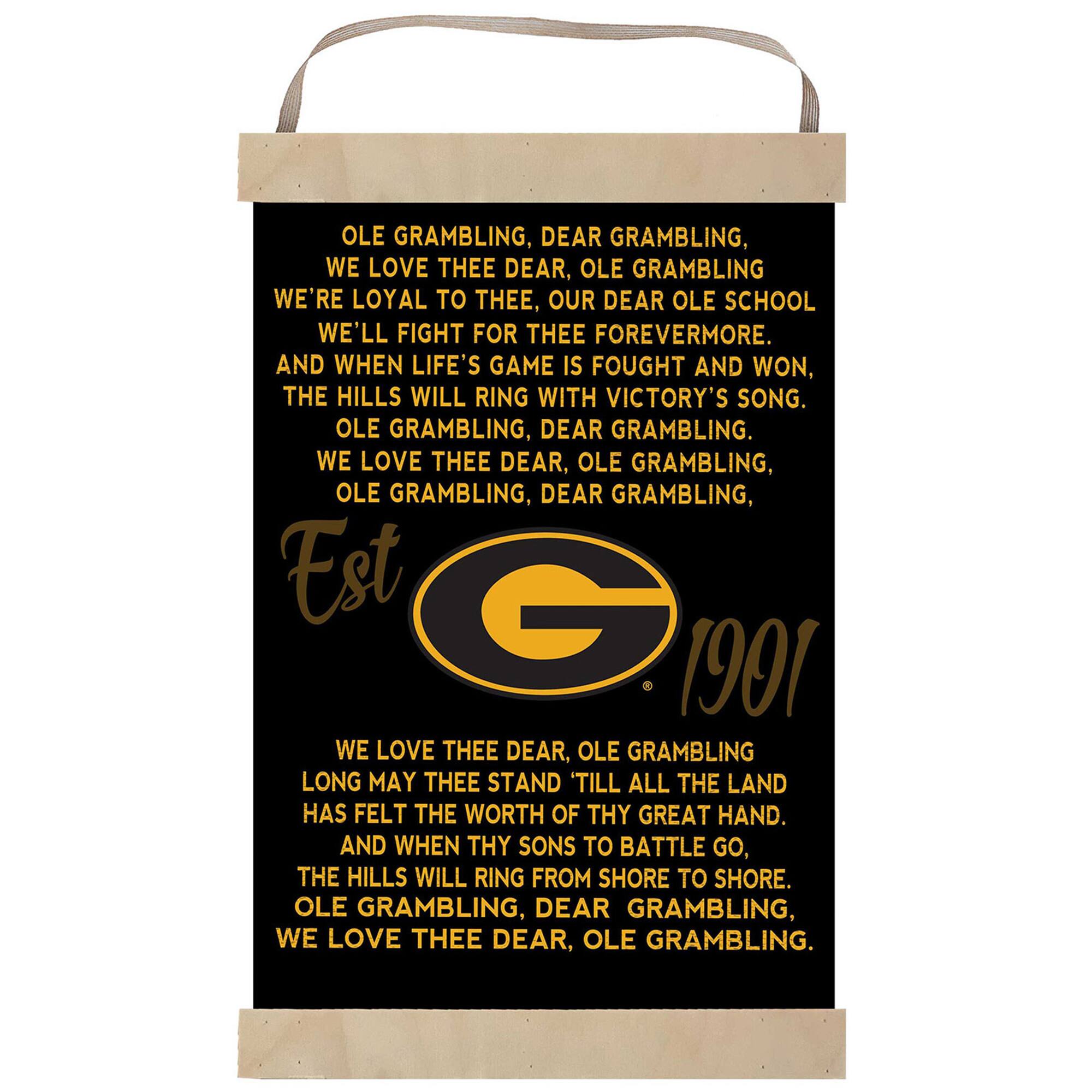 Grambling Tigers Fight Song Banner Sign