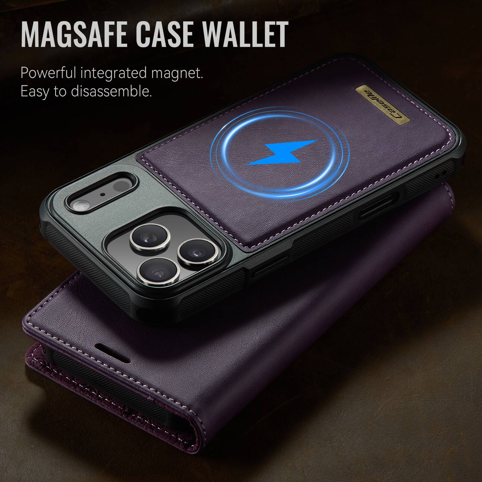 MAGSAFE CASE WALLET

Powerful integrated magnet.  
Easy to disassemble.