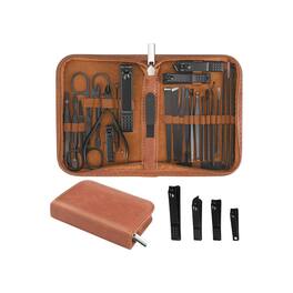 Beauty Hub Ecommerce - 26-Piece Professional Manicure Set - Brown