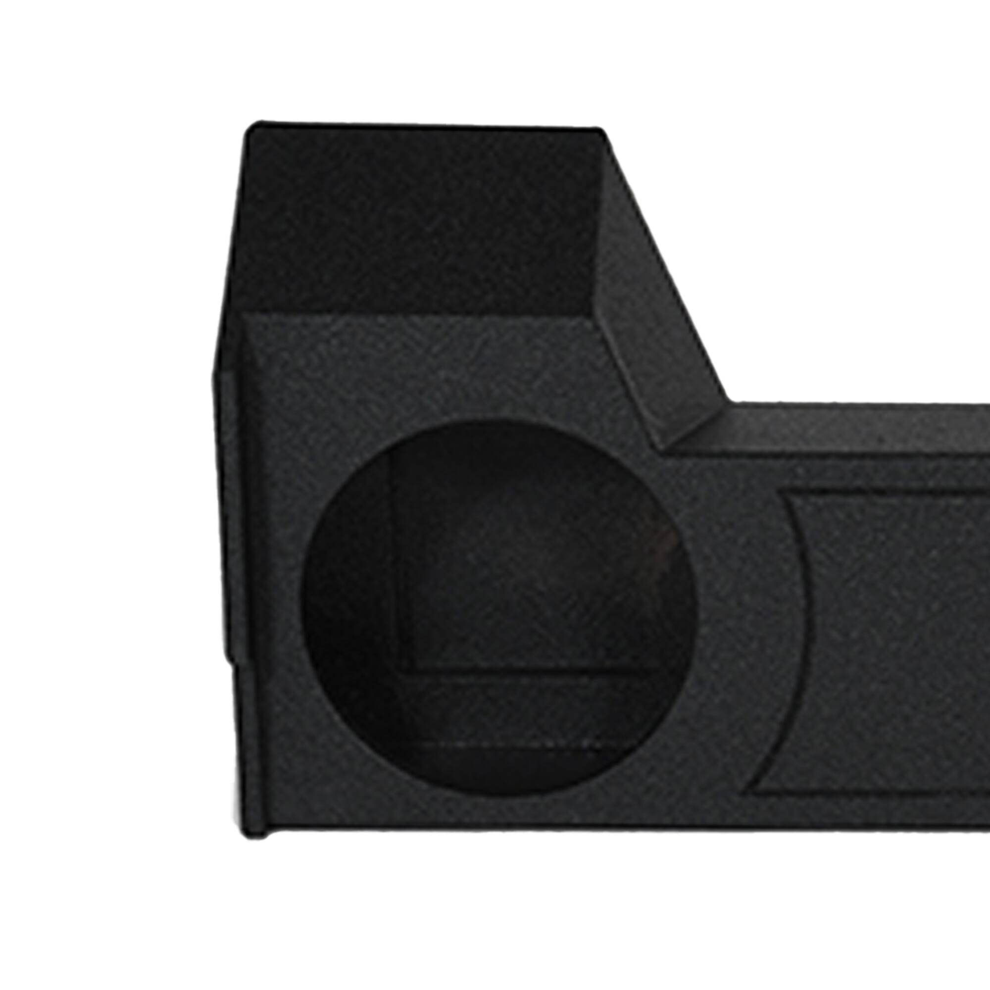 Alt View 5. QPower - QPower Dual 12" Subwoofer Enclosure for Dodge Ram Crew Cab & Quad Cab 2019-2025 - BED LINER BLACK.