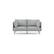 Front. Burrow - Modern Field 2-Seat Sofa - Fog.