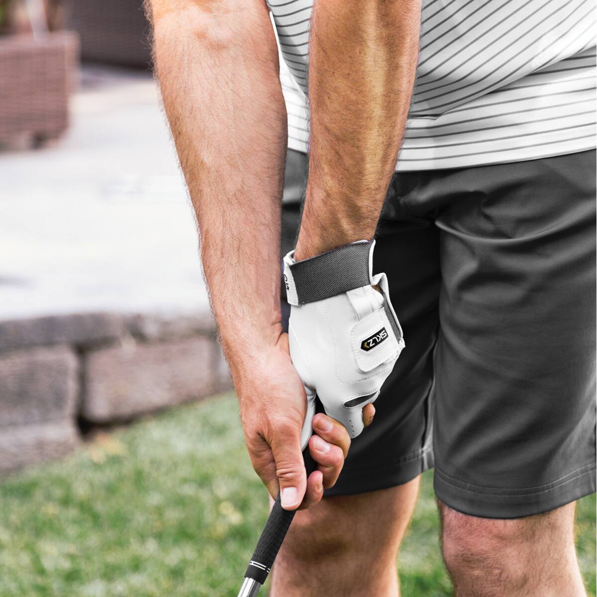 Alt View 5. SKLZ - SKLZ Left Hand Smart Golf Glove - Medium - White - White.