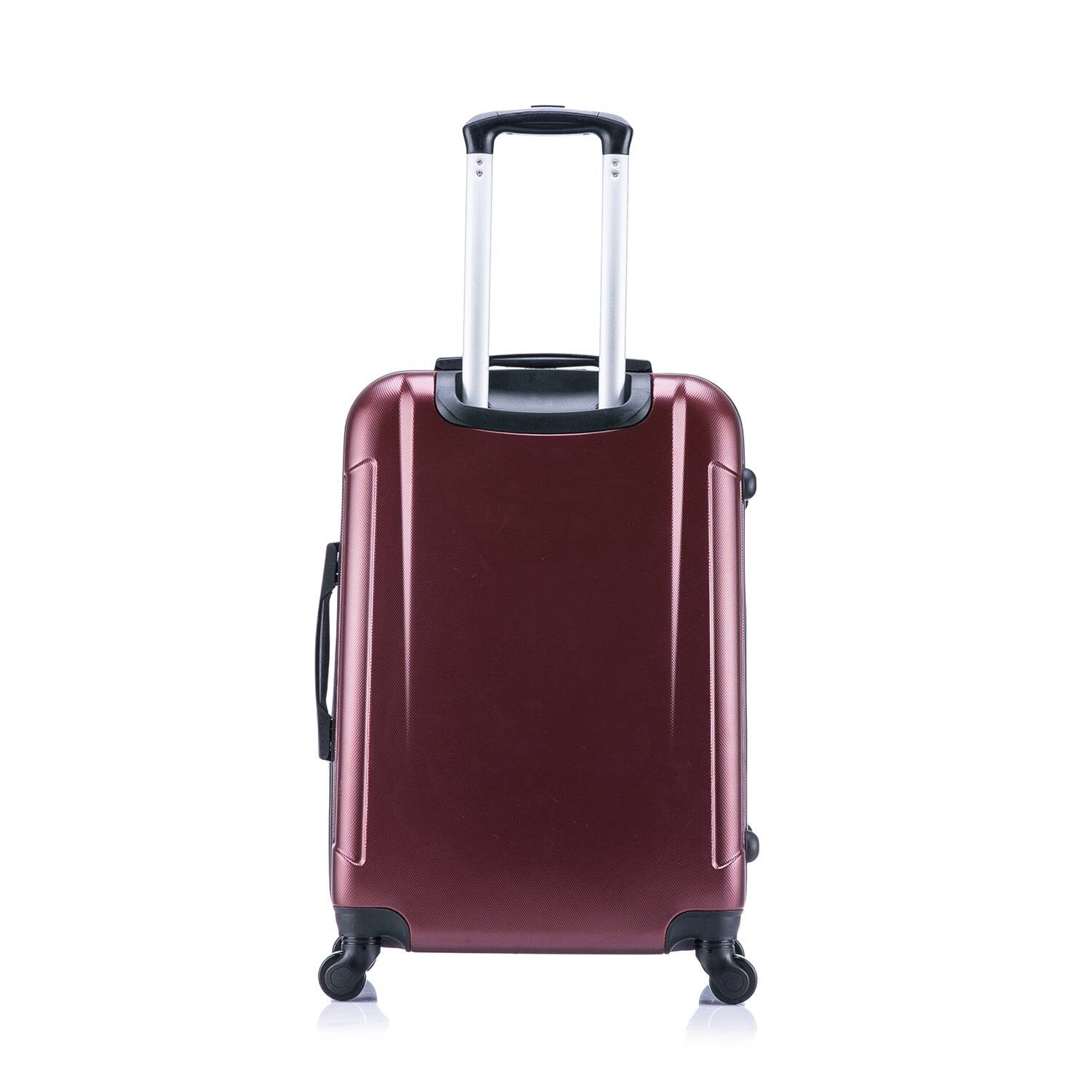 Alt View 1. InUSA - Pilot lightweight hardside spinner luggage 28" - WINE.