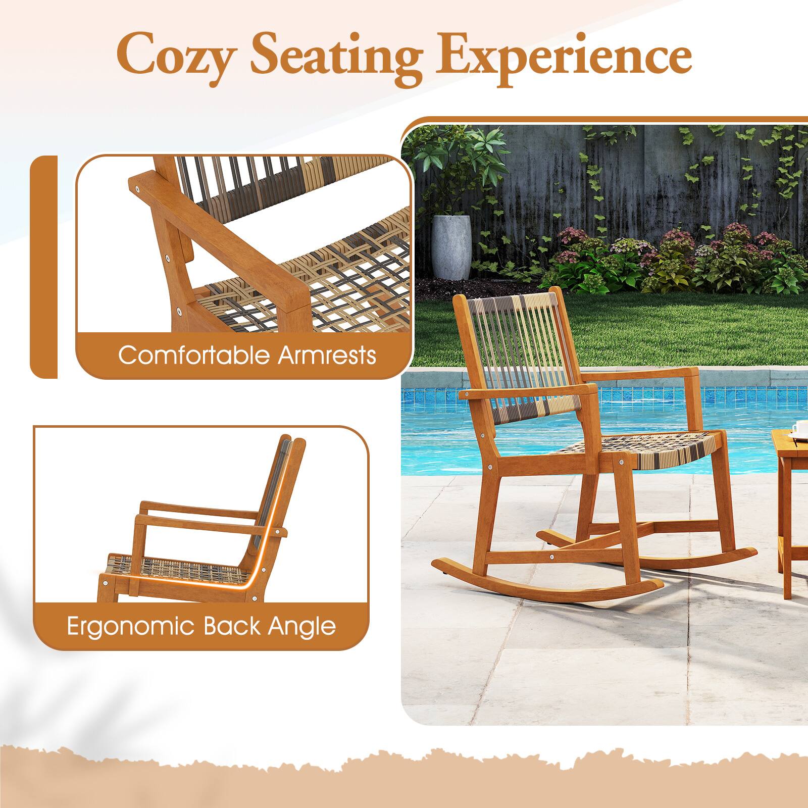Cozy Seating Experience

Comfortable Armrests

Ergonomic Back Angle