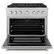 Angle. ZLINE - ZLINE 36 in. 5.2 cu. ft. Freestanding Paramount Dual Fuel Range with 6 Burner DuoPro Cooktop - Satin Stainless Steel.