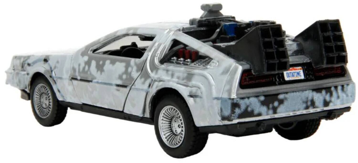 Alt View 1. Jada Toys - Back to the Future - 1:32 Time Machine Die-Cast Car (Frost Covered)   - COLLECTIBLES - Multicolor.
