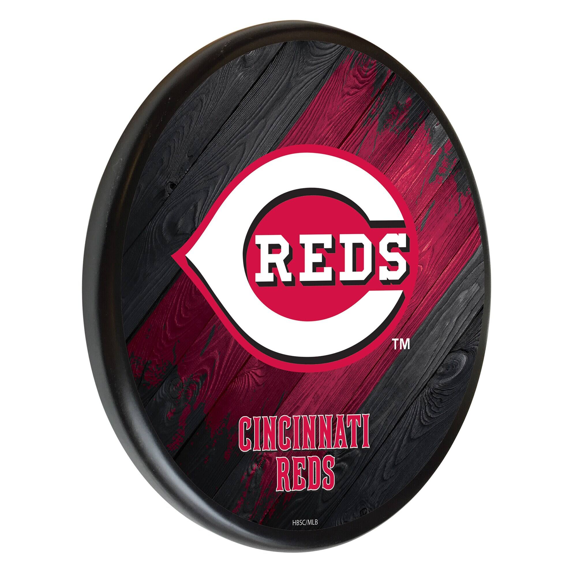 Black Cincinnati Reds 13" Team Wood Sign