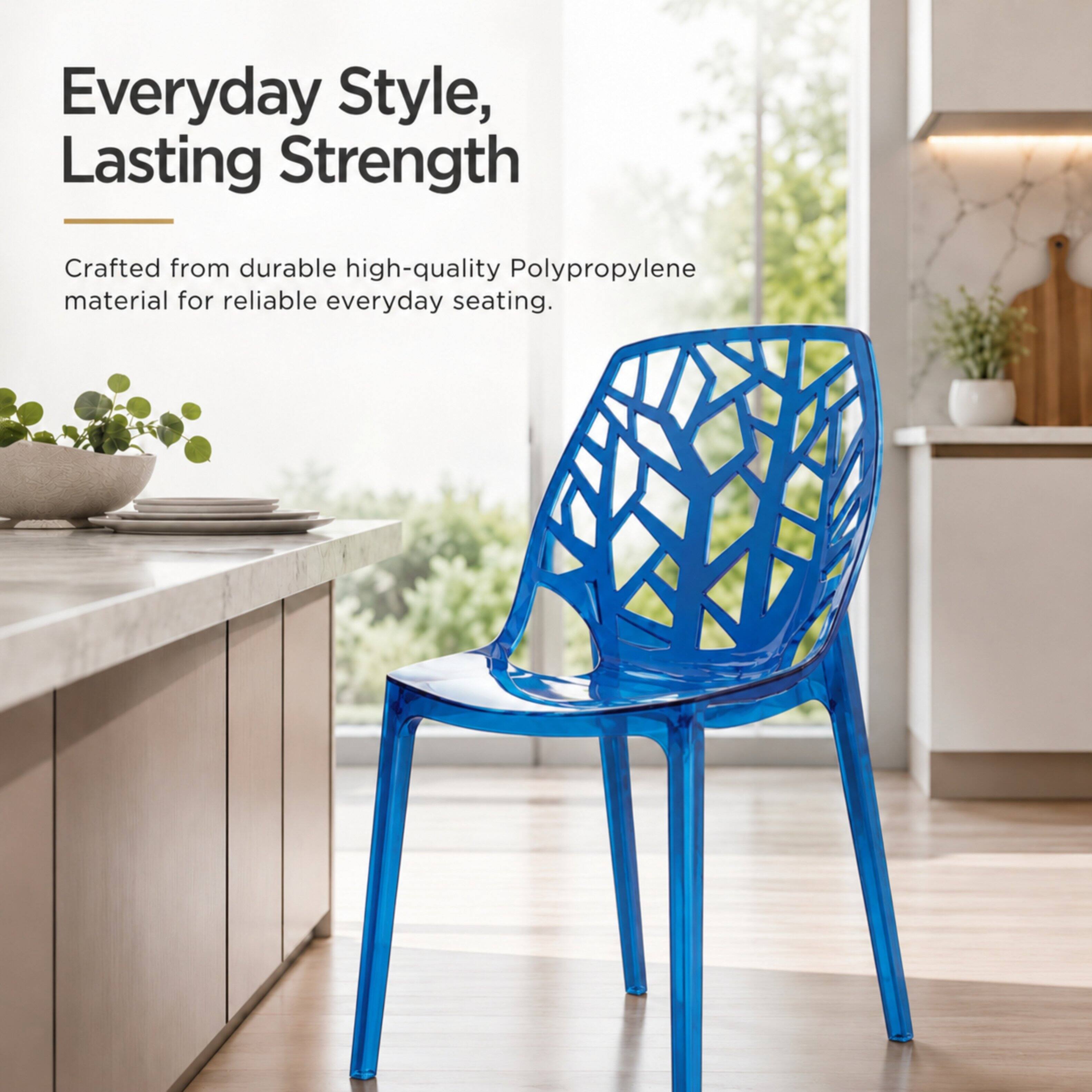 LeisureMod Cornelia Modern Stackable Accent Dining Chair with Cut Out ...