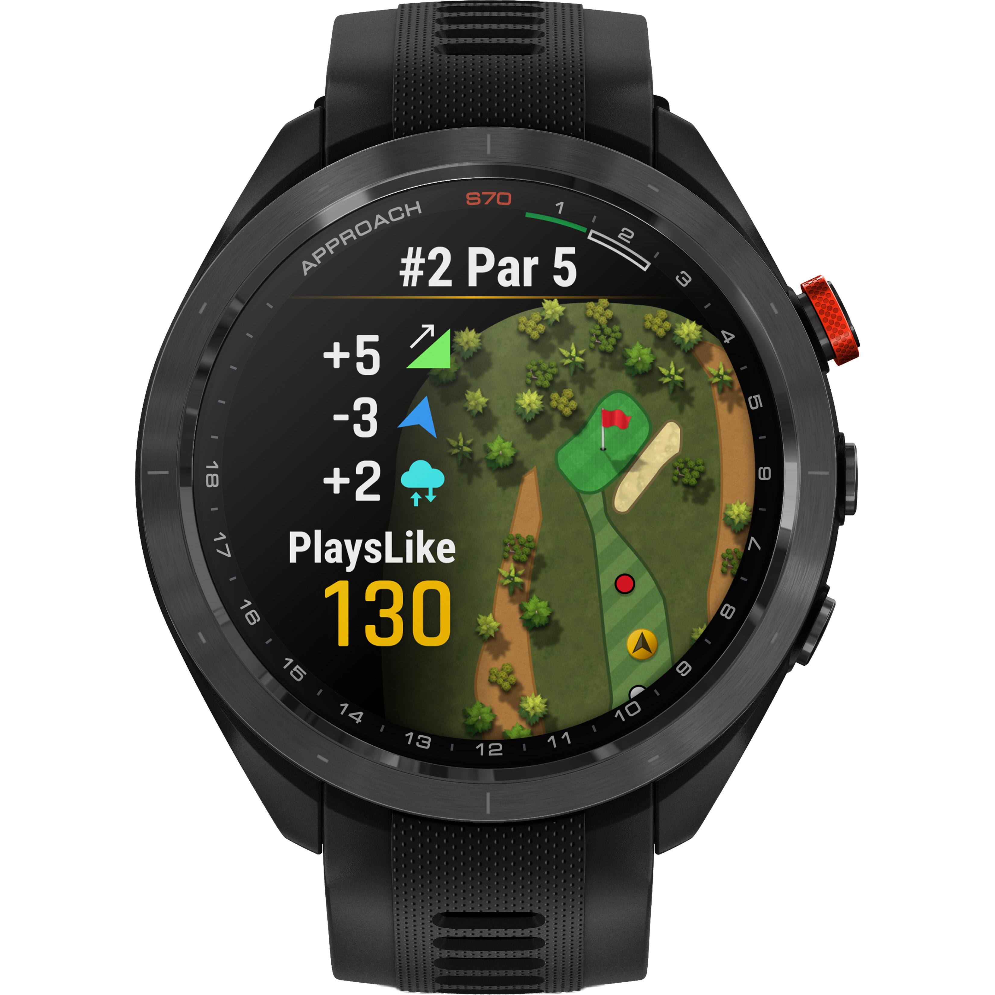 The text on the image is related to a golf game, and it can be grouped and corrected as follows:

1. S70 1 - Approach #2 Par 123 5: This indicates the hole number, par, and the distance to the hole.
2. 2 3 314 4: This is the scorecard for the hole, showing the player's score for the hole.
3. I +5 0 I -3 - 18 B +2 I T 17 PlaysLike 7 I - 16: This shows the player's overall score for the game, including their handicap.
4. 130 8 A 15 6 14 10 - 13 12 11: This is the scorecard for the player's last 10 holes, showing their performance on each hole.

The text on the image is related to a golf game, and it provides information about the player's performance and score for the game.