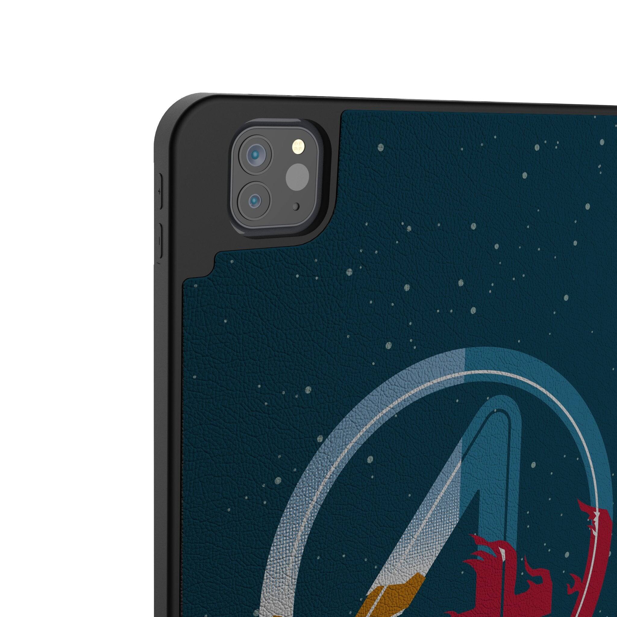 Left. Keyscaper - Marvel Badge Tablet Case - Apple iPad Pro 12.9in (6th/5th Gen) - Fantastic Four 1.