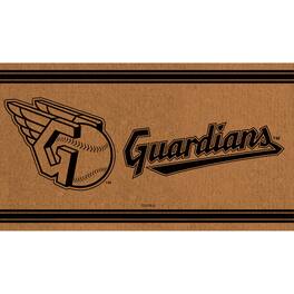 Evergreen Enterprises - Cleveland Guardians 16" x 28" Logo Outdoor Coir Mat - Multicolor