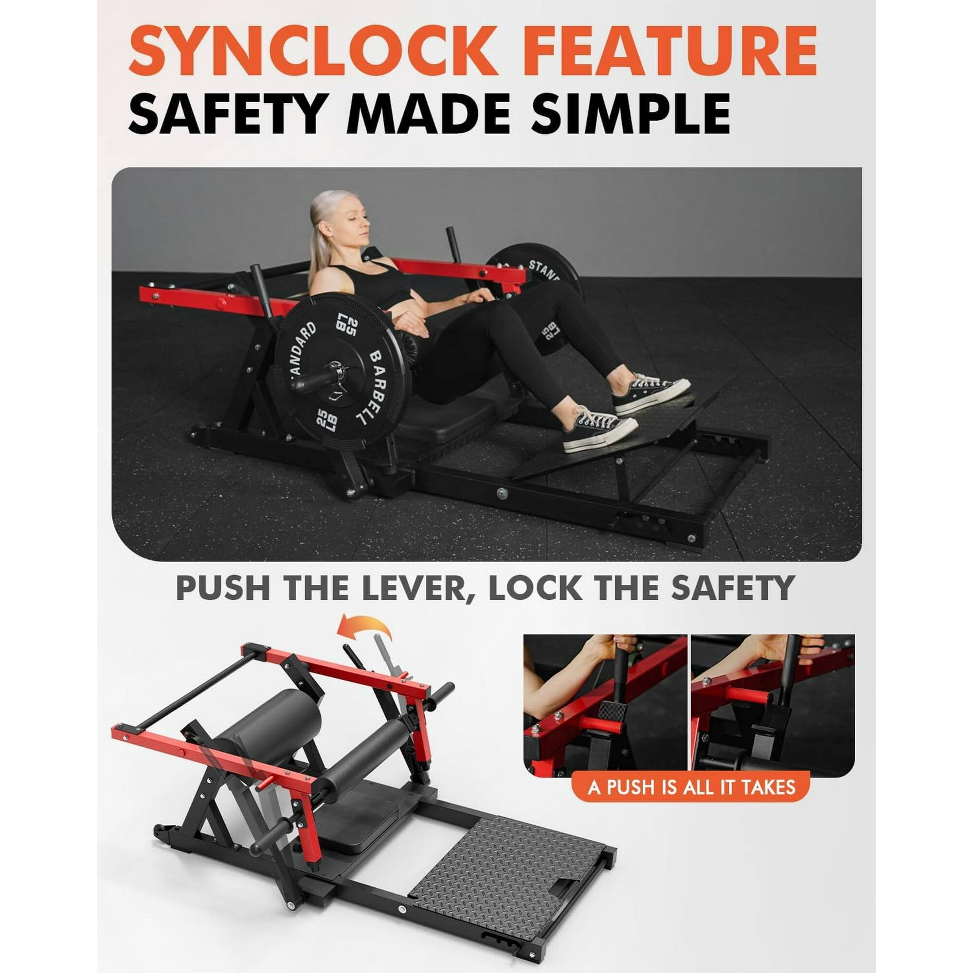 SYNCLOCK FEATURE SAFETY MADE SIMPLE
PUSH THE LEVER, LOCK THE SAFETY
A PUSH IS ALL IT TAKES