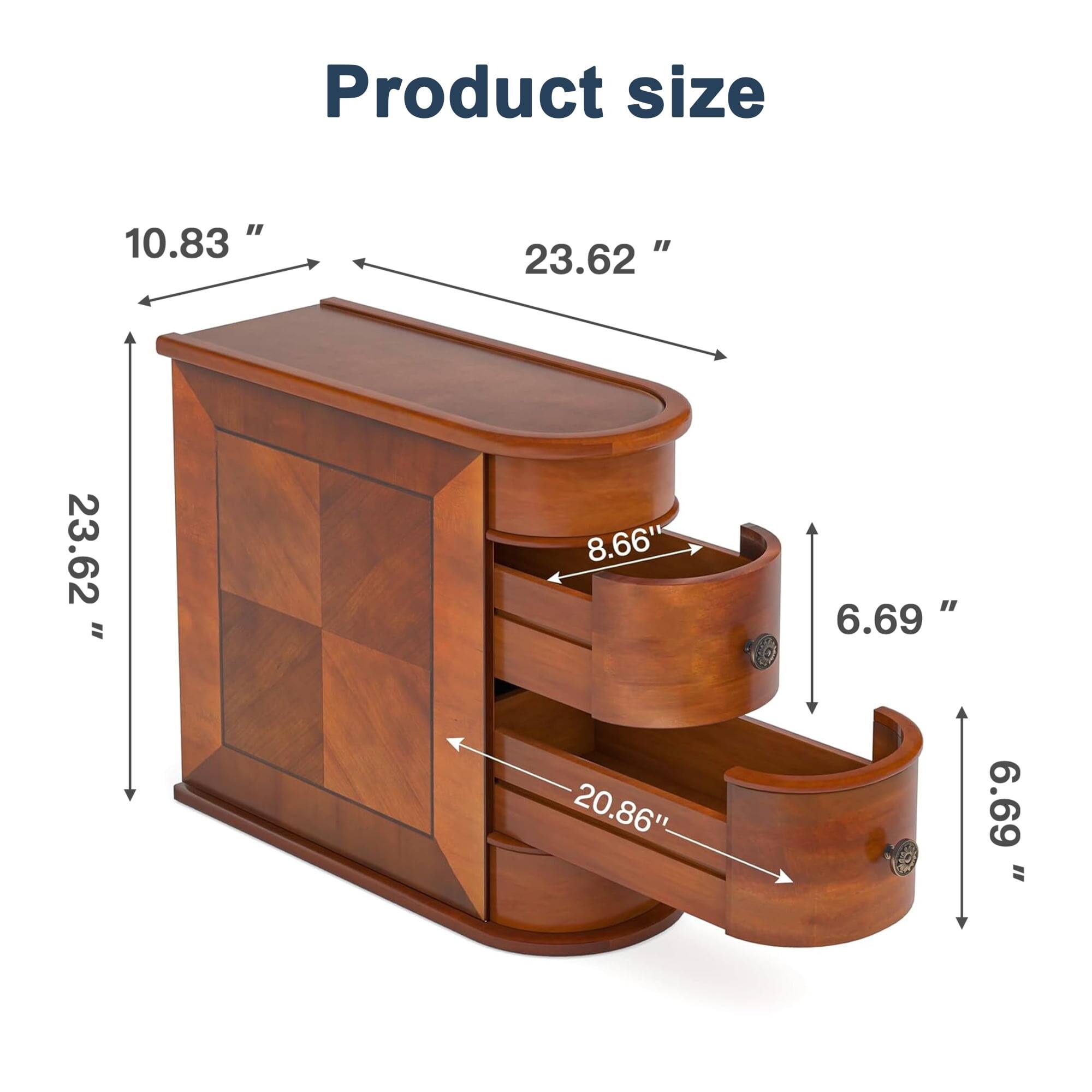 Product size " 10.83" " 23.62" " 8.66" " 6.69 " " 20.86" " 6.69 "