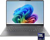 Lenovo - Yoga 7i 2-in-1 - Copilot+ PC - 16" 2K Touchscreen Laptop - Intel Core Ultra 5 Processor 2024 - 16GB Memory - 512GB SSD - Luna Grey - Front_Zoom