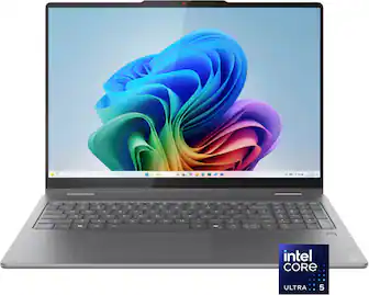 Lenovo - Yoga 7i 2-in-1 - Copilot+ PC - 16" 2K Touchscreen Laptop - Intel Core Ultra 5 Processor 2024 - 16GB Memory - 512GB SSD - Luna Grey