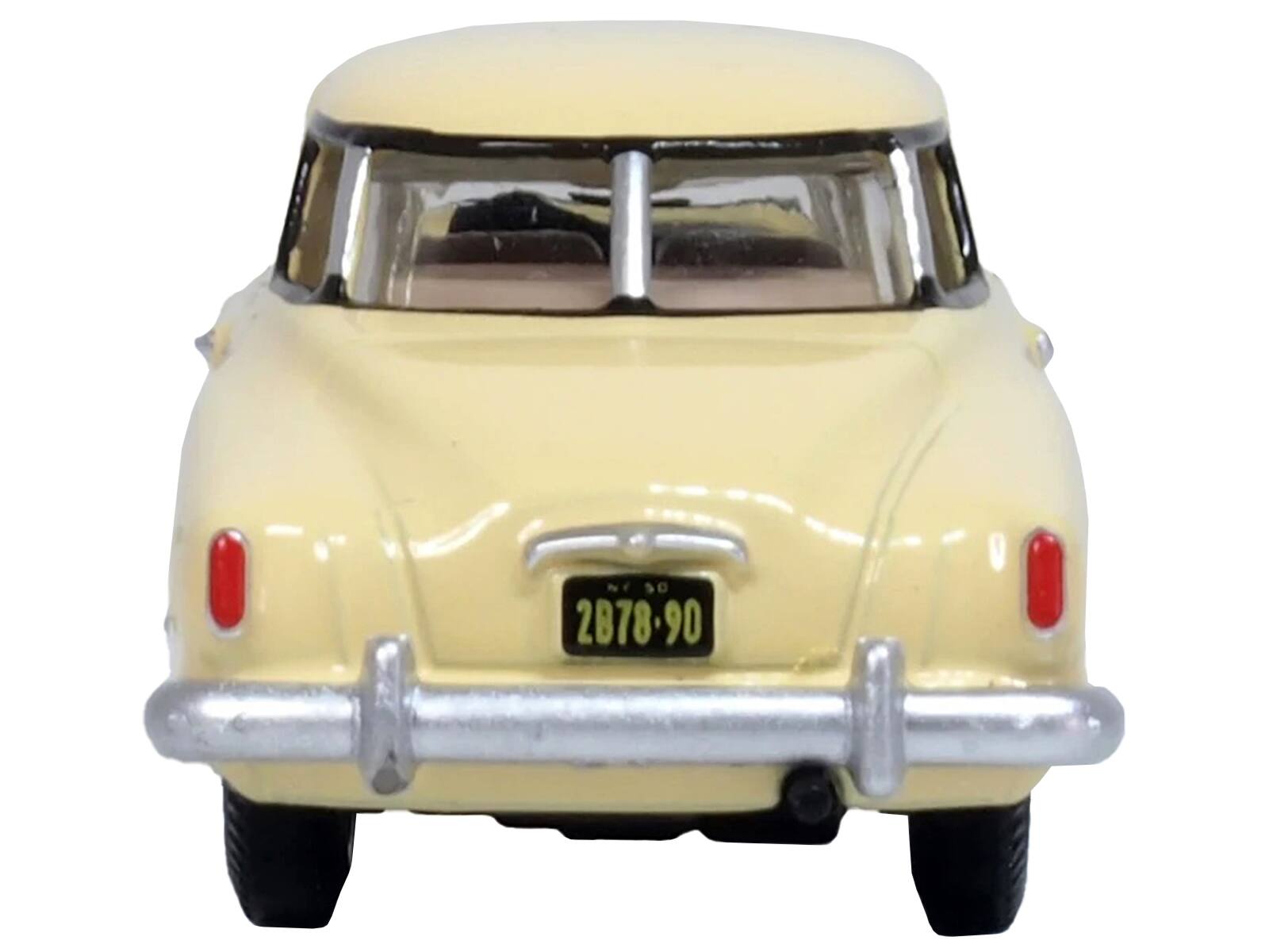 Alt View 4. Oxford Diecast - 1950 Studebaker Champion Starlight Coupe Tulip Cream 1/87 (HO) Scale Diecast Model Car by Oxford Diecast.