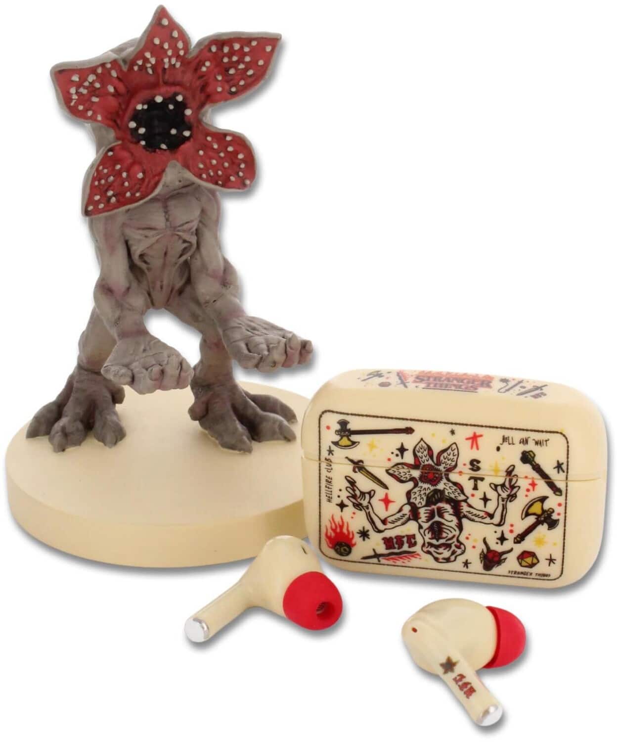 PopMarket - Stranger Things - Hellfire Club Wireless Bluetooth Earbuds Bundle - COLLECTIBLES - Multicolor price history on PriceWatchPro