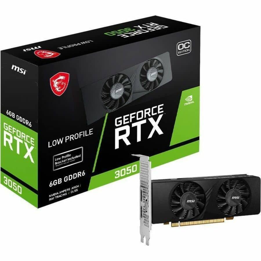 MSI NVIDIA GeForce RTX 3050 Graphic Card 6 GB GDDR6 Low profile