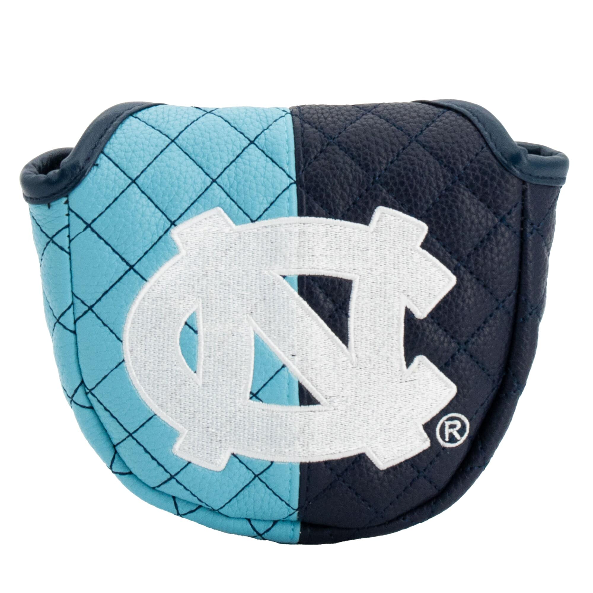 Front. Team Golf - North Carolina Tar Heels Quilted Mallet Putter Cover - Multicolor.