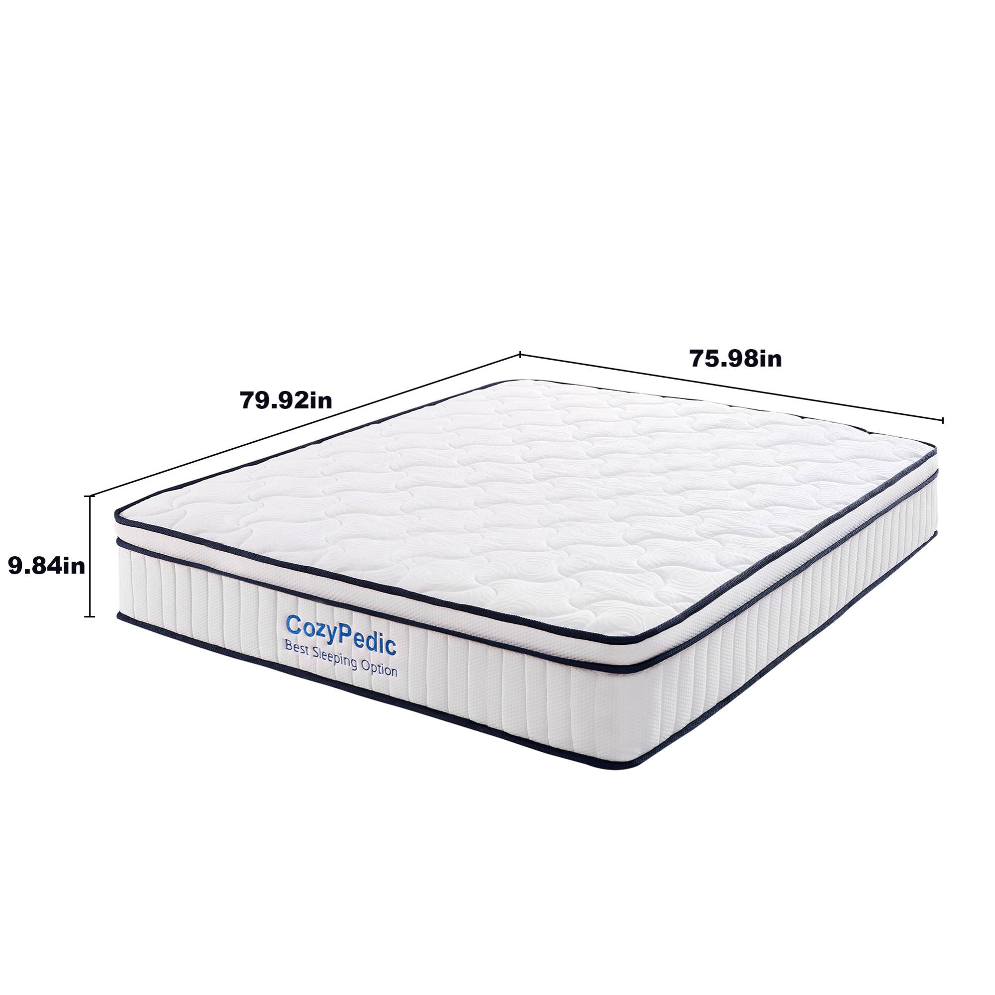75.98in  
79.92in  
9.84in  
CozyPedic  
Best Sleeping Option