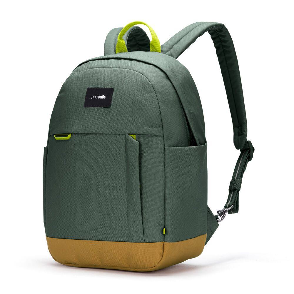 Left. Pacsafe - GO 15L Backpack, Spruce Green - Spruce Green.