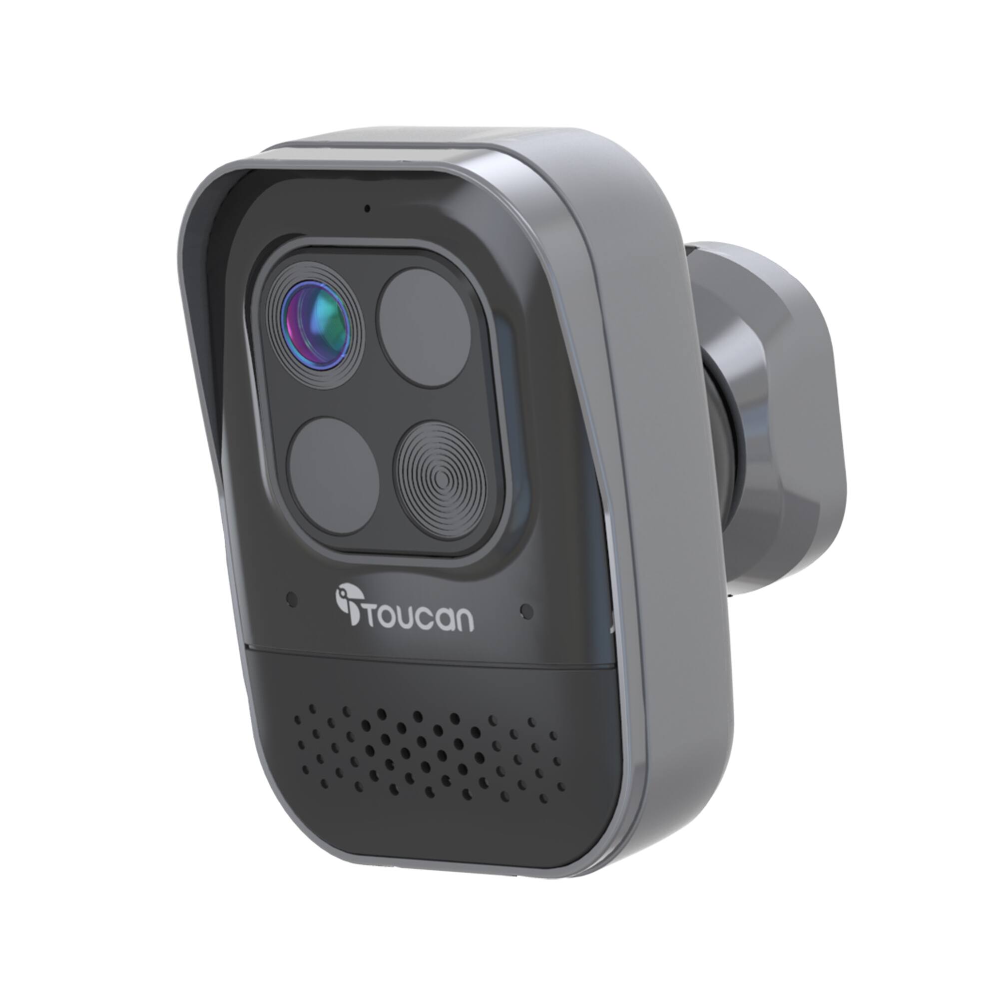 Front. Toucan - Wireless Security Camera Pro - Black.