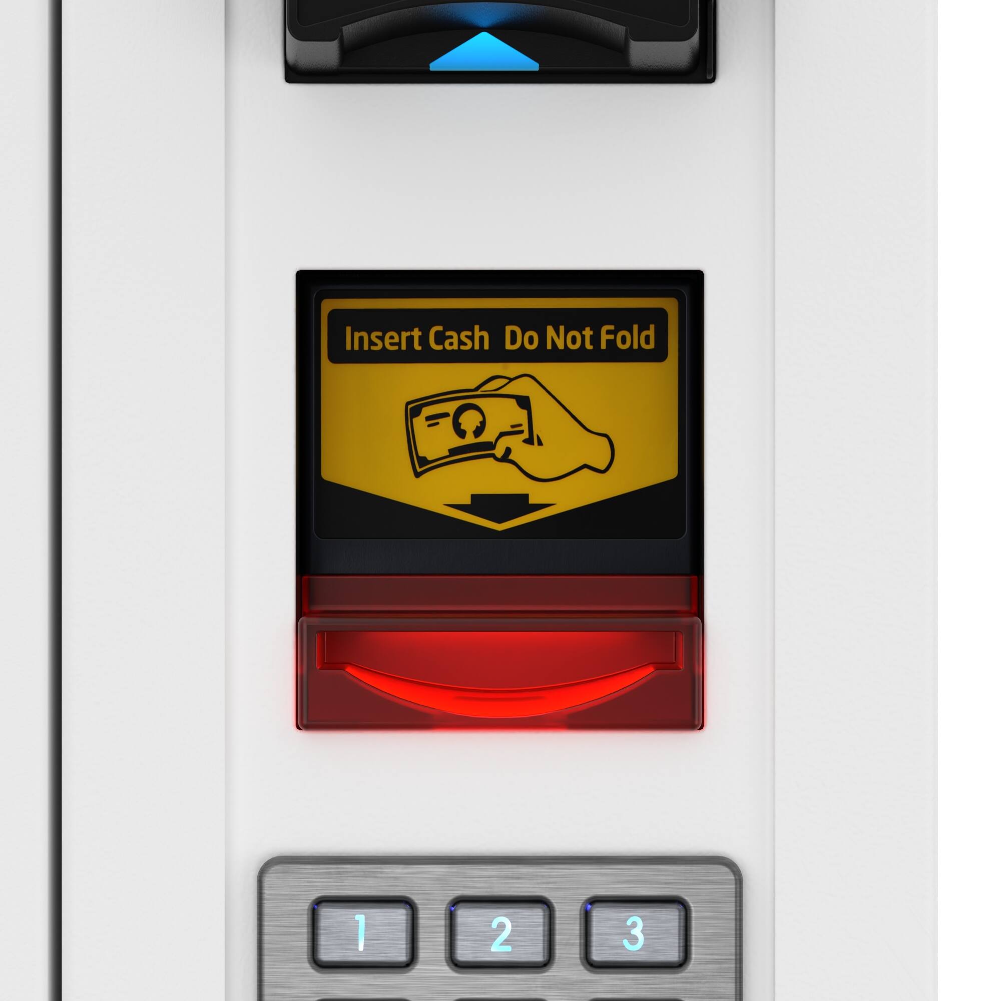 Insert Cash  
Do Not Fold  

1 2 3
