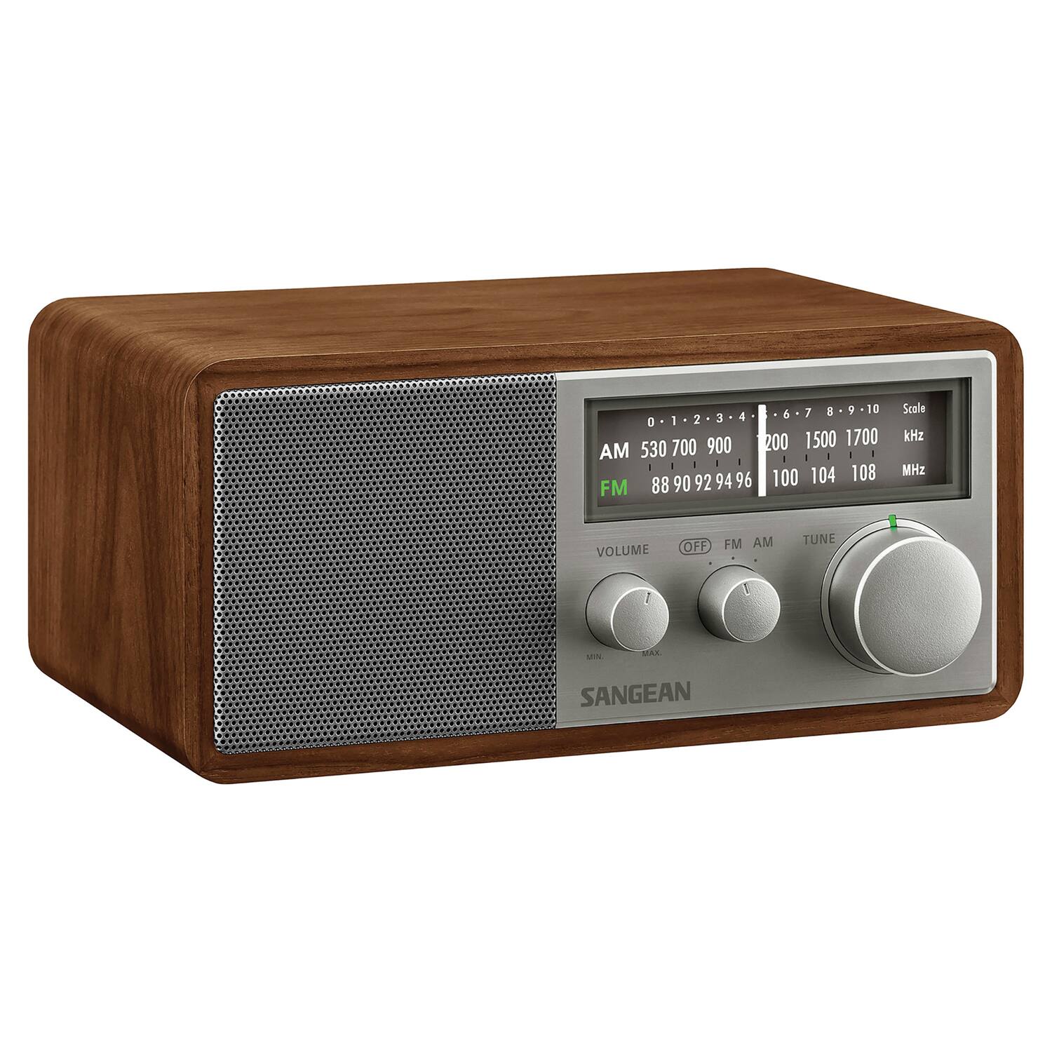 D 1 2 3 4 AM 530 700 900 1200 1500 1700 - - 1 - FM 88 90 92 94 96 100 104 108 Scole kHz MHz VOLUME OFF FM AM TUNE 1 MN MAS SANGEAN