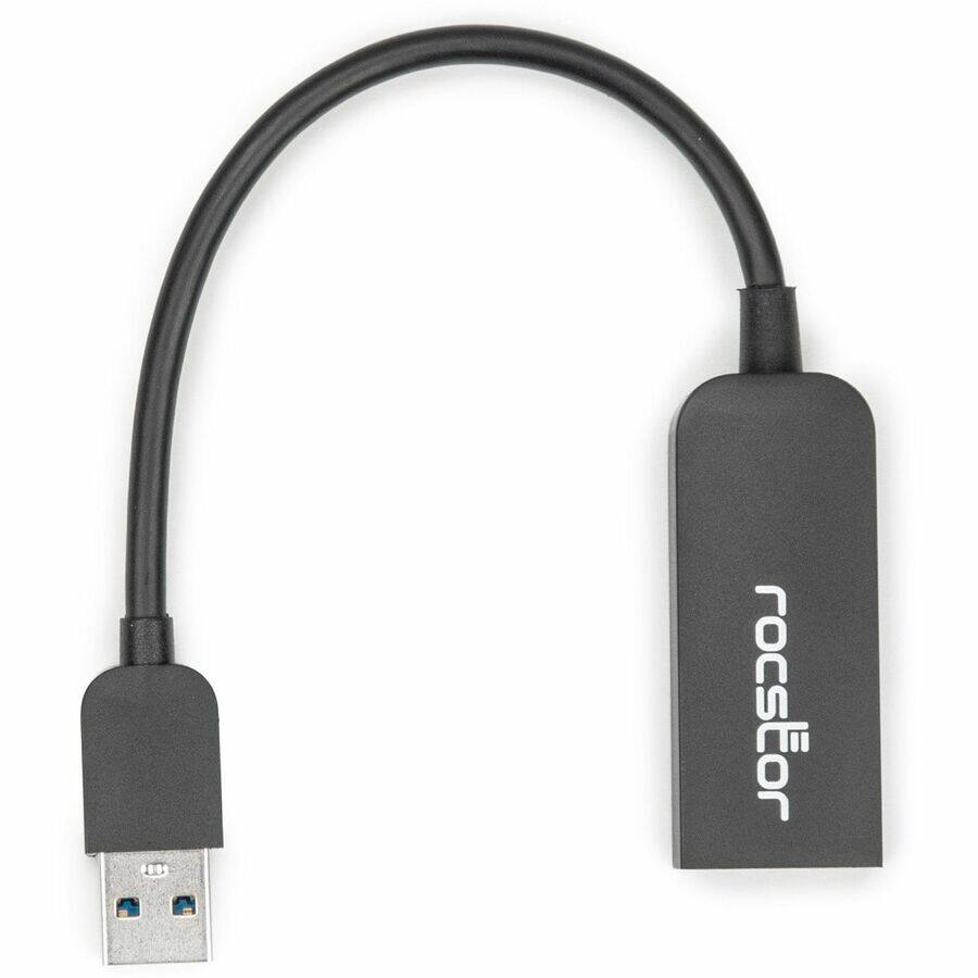 Alt View 5. Rocstor - Rocstor Premium USB-A to 2.5G Ethernet Adapter - 1 x USB Type A - Male - 1 x RJ-45 Network - Female - Black - 1 - Black.