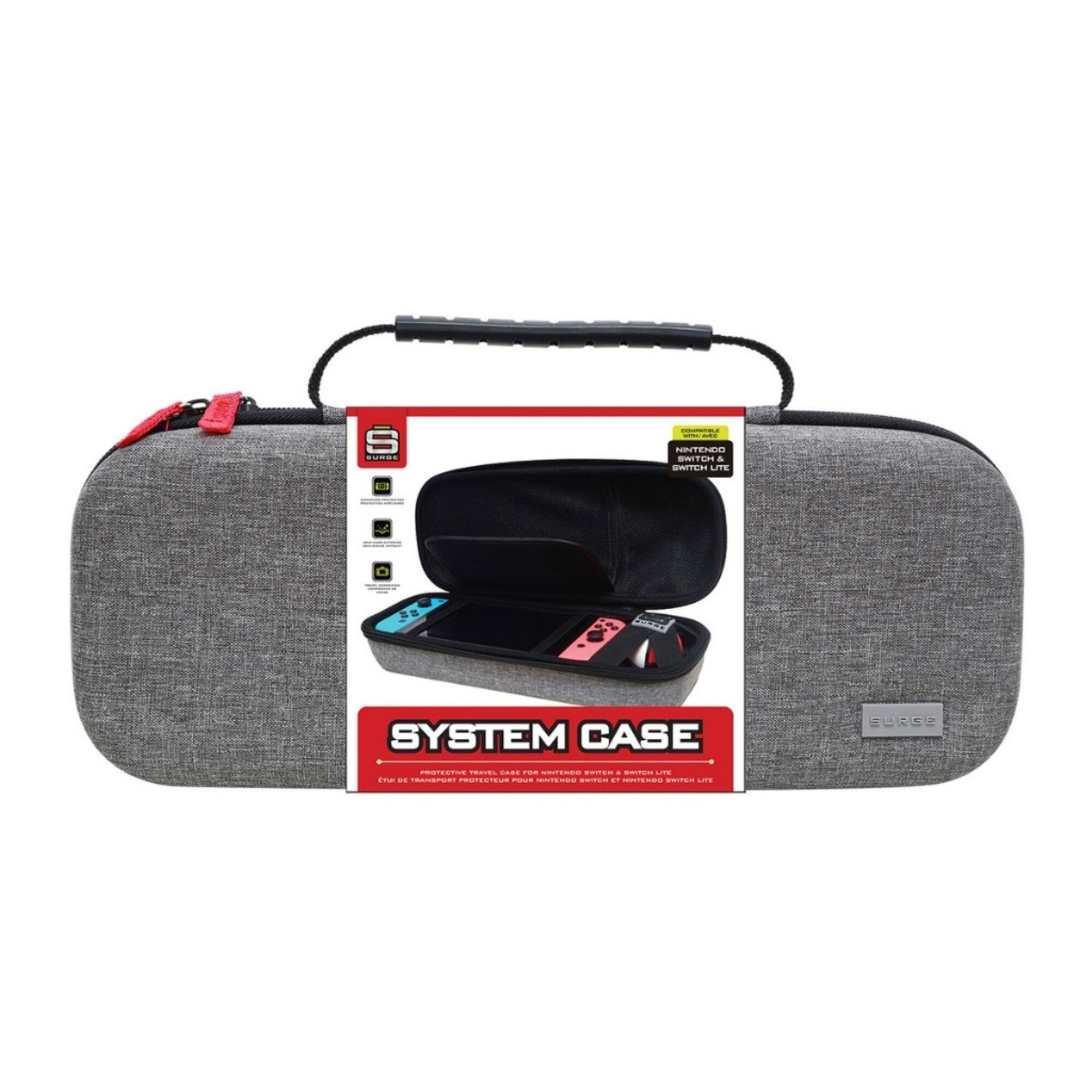 Best Buy Surge Gaming Product Travel Case for Nintendo Switch Gray SG60046