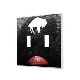 Keyscaper - Buffalo Bills Legendary Design Double Toggle Lightswitch Plate - Multicolor