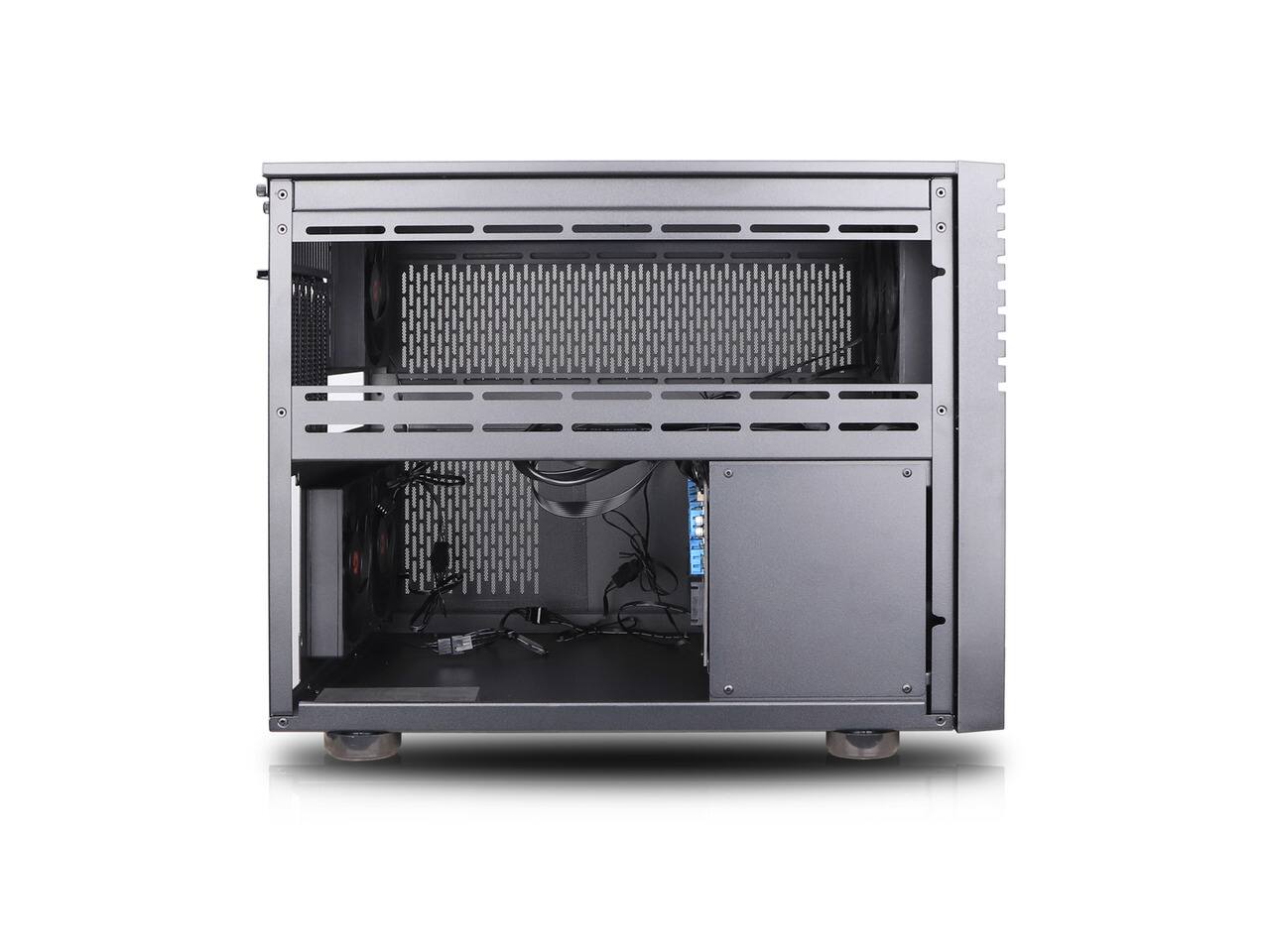 Alt View 9. Rosewill - Rosewill HEARTH NAS PRO MAX | 12x3.5" HDD, 6x2.5" SSD | E-ATX/EEB | 360mm AIO | USB 3.2 Type-C - Black.