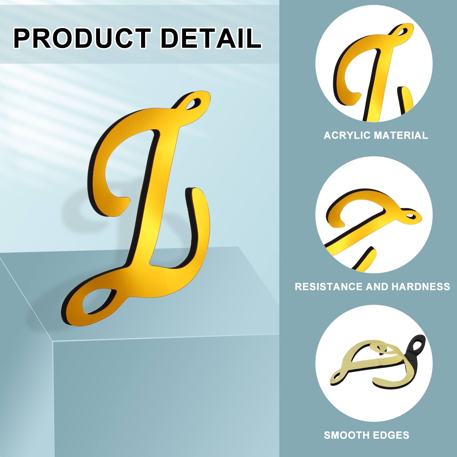 PRODUCT DETAIL

- ACRYLIC MATERIAL
- RESISTANCE AND HARDNESS
- SMOOTH EDGES