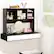 Alt View 3. Costway - Costway Computer Desktop Bookcase Countertop Storage Bookshelf Organizer with 4 Cubbies - Black.