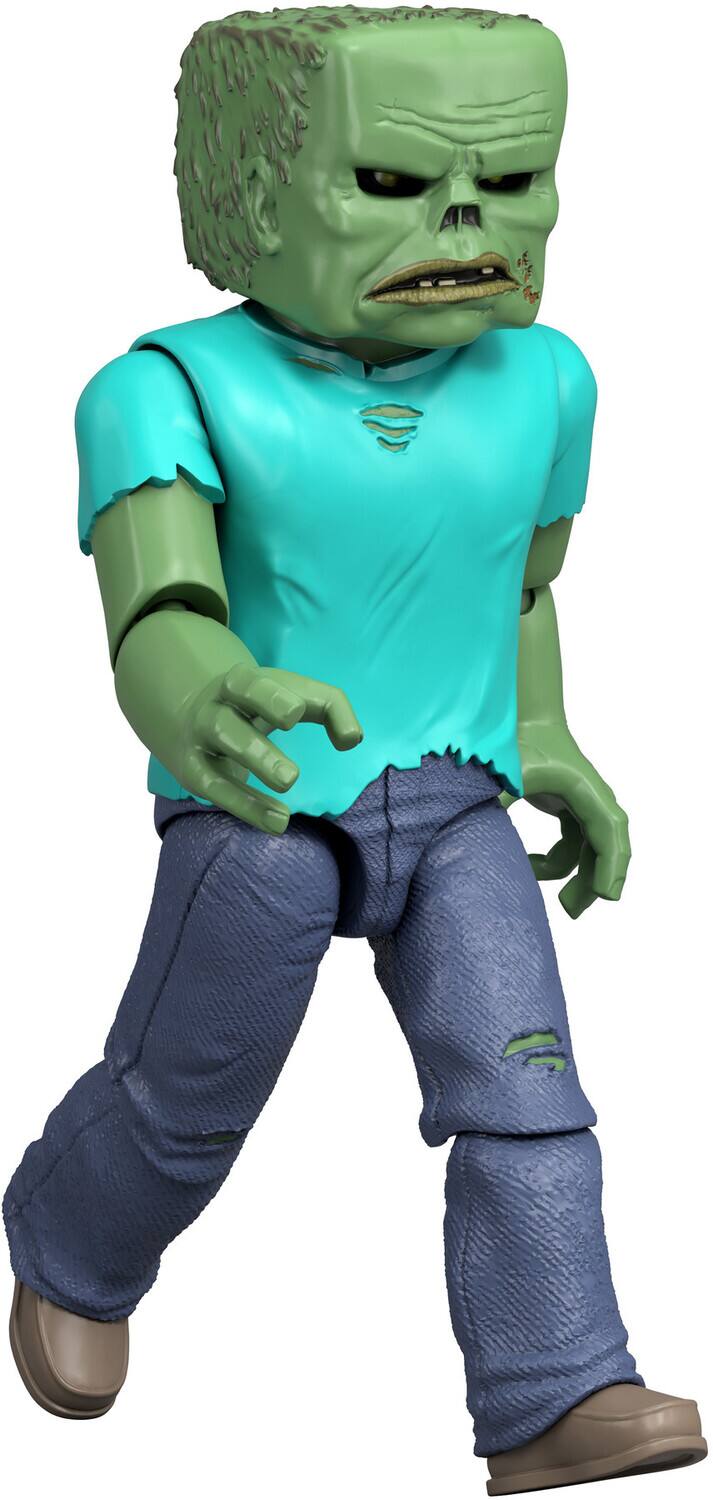 Alt View 1. Mattel - Mattel - A Minecraft Movie Zombie Figure   - COLLECTIBLES - Multicolor.