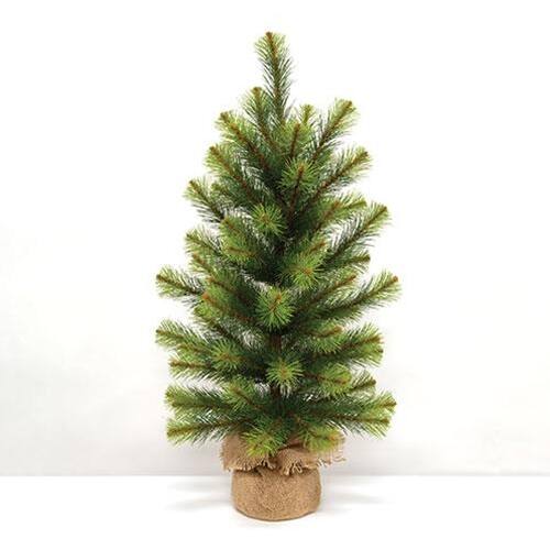 BreeBe - Empire Pine Tree w/Burlap Base 30" - Green