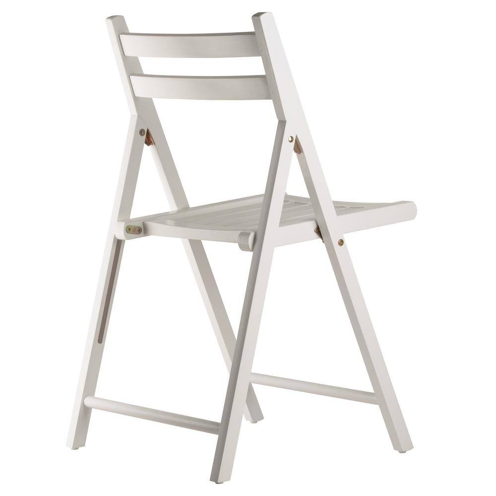 Left. FurniFact - 4-PC Folding Chair Set - White.