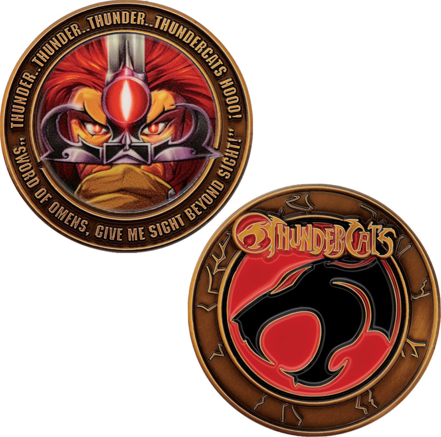 THUNDER... THUNDER... THUNDERCATS HOOO!  
"SWORD OF OMENS, GIVE ME SIGHT BEYOND OMENS"  

THUNDERCATS