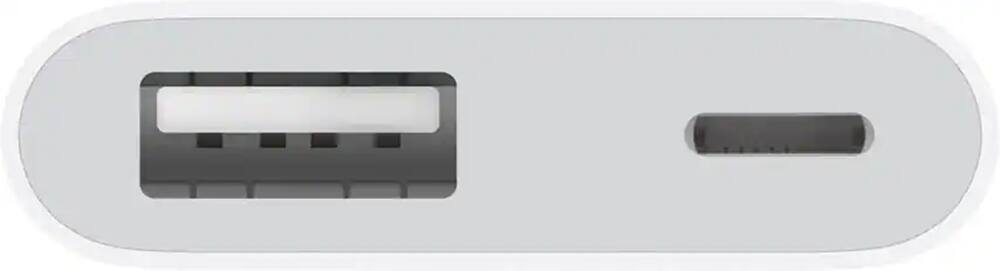 Angle. Apple - Lightning to USB 3 Camera Adapter - White.