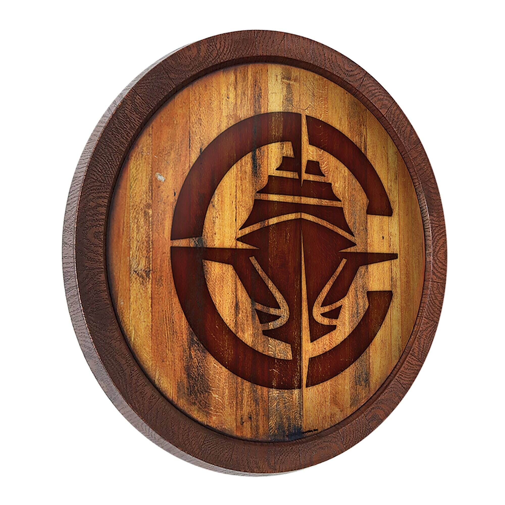 Alt View 1. The Fan-Brand - LA Clippers 20.25'' Faux Barrel Top Sign - Multicolor.