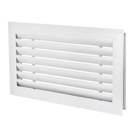 Unique Bargains - 20" x 10" Door Air Vent Cover, Anodized Aluminum Alloy Louvered Grille Guard for Cabinet Wardrobe Door - Black