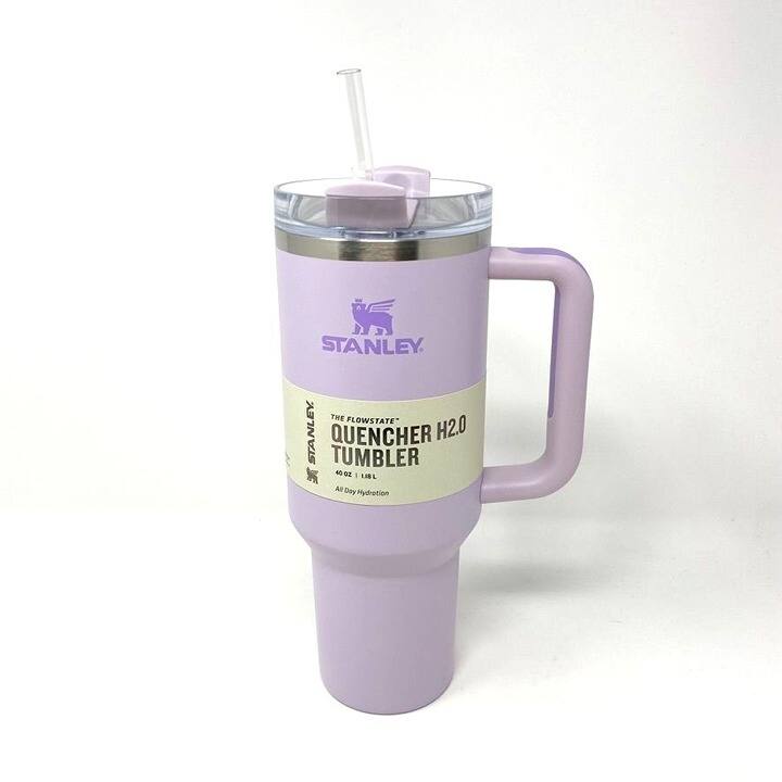 STANLEY QUENCHER H2.0 TUMBLER パープル 40 oz Stanley Quencher H2.0 Tumbler with Handle & Straw 40oz Water