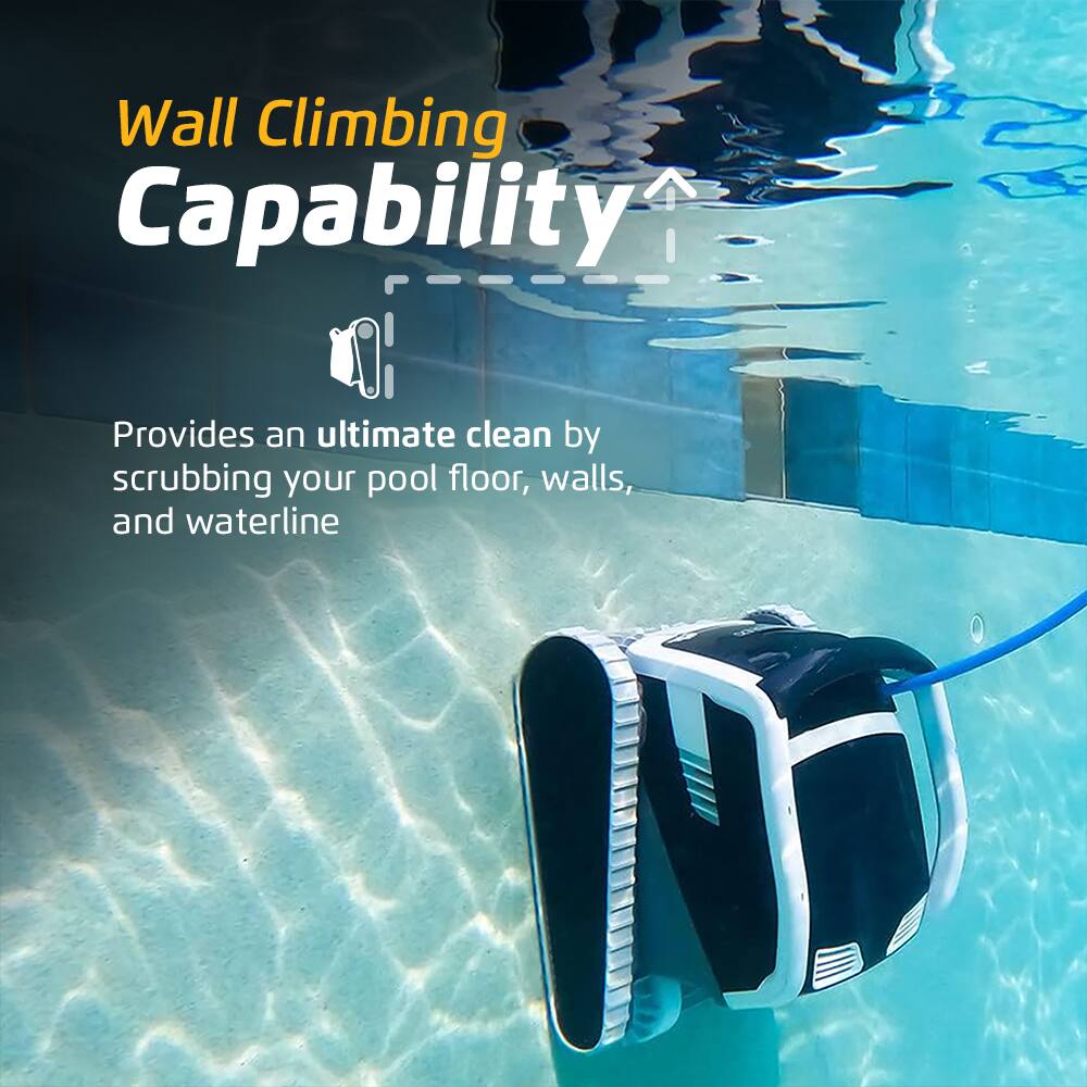 Wall Climbing Capability

Provides an ultimate clean by scrubbing your pool floor, walls, and waterline.