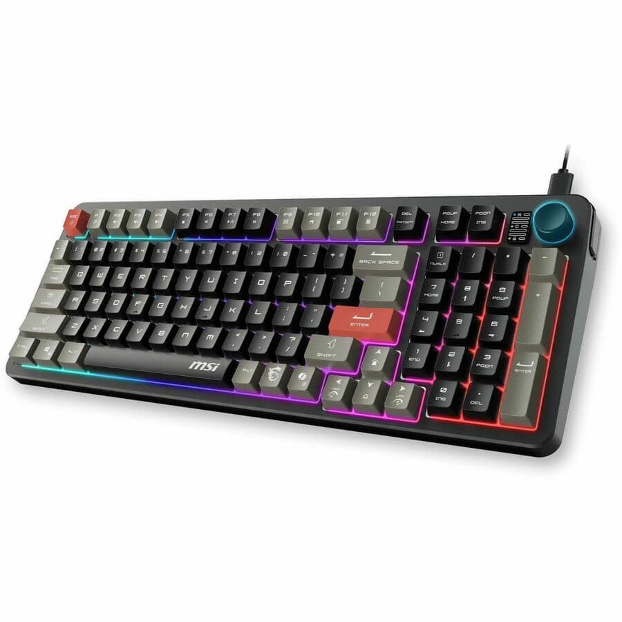 MSI FORGE GK110 COMBO Gaming Keyboard & Mouse USB 2.0 Membrane