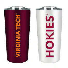 The Fanatic Group - Virginia Tech Hokies 18oz. Soft Touch Tumbler Two-Piece Set - Multicolor